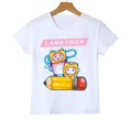 thumbnail image 4 of Camisetas de algodón para niños y niñas, camisetas con estampado gráfico de dibujos animados de anime Lanky Box, ropa para niños, camisetas de verano para bebés de 2 a 13 años, 4 of 5