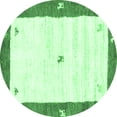 thumbnail image 1 of Ahgly Company Indoor Round Abstract Emerald Green Contemporary Area Rugs, 8' Round, 1 of 4
