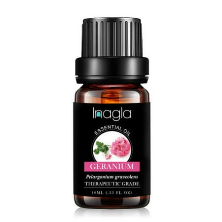 - Inagla 10ml Essential Oil Oils Great Fragrance 100% Pure Nature Aromatherapy Grade-Geranium Essential Oil
