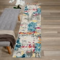 thumbnail image 6 of World Rug Gallery Distressed Abstract Pattern Multi 2' x 7' Runner Rug, 6 of 7