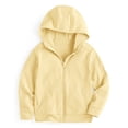 thumbnail image 5 of RFQWOVSR Girls Solid Color Zip Up Hoodie Soft Comfortable Casual Jacket 7-8 Years, 5 of 5
