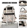 thumbnail image 3 of FORMRS Mini Backpack Purse for Women Quilted Travel Daypack Casual Shoulder Bag, Brown Goose Pattern, 3 of 7
