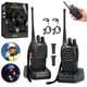 thumbnail image 3 of 2 Radios de Comunicación Inalámbrica de Largo Alcance, Walkie Talkies con Baterias Recargables, Bases de Carga y Manos Libres, Rango de frecuencia: 400-470 MHz; 16 Canales, 3 of 10