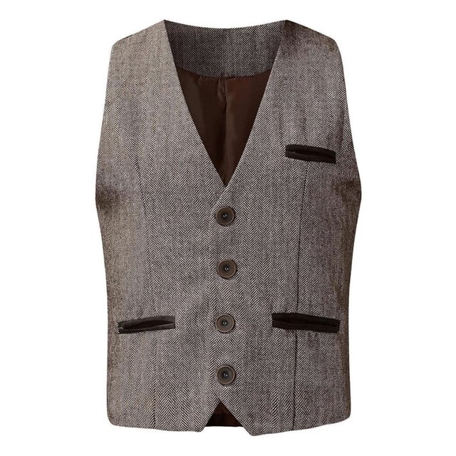 Qarigey Chaleco de vestir para novios ajustado de vaquero occidental, chalecos de traje de cuero cálidos y de moda, transpirables y elegantes Camisetas