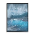 thumbnail image 5 of Stupell Industries Happiness Comes in Waves Nautical Phrase Blue Waves, 16 x 20,Design by Daphne Polselli, 5 of 5