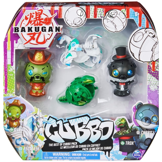 Paquete Toy Bakugan The Best of Cubbo con Magician & Cowboy Cubbo