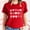 Red, variant on Goodtrade8 Short Sleeve Womens T-Shirts Valentines Plus Size Valentines for Women Clothes Printed Crew Neck Casual Heart Love Tops for Women