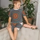 thumbnail image 4 of Balery Mandala Conjunto de Pijama Infantil de Manga Corta con Estampado – Ropa de Dormir de Algodón Suave-Medium, 4 of 6