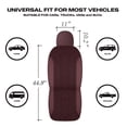 thumbnail image 5 of Auto Drive 2-Piece Red Perforated Leather Car Seat Covers - Universal Fit, Premium Breathable Design, 5 of 8