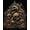 Gray, Pattern 3, variant on ODIKA 9'x12' Washable Area Rug Dark Gothic Skulls and Intricate Ornaments Victorian Inspired Detailed Artistry for Master Suite, California King, Under Bed, Non-Shedding, Easy Care