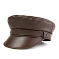 thumbnail image 1 of Casquette de Mode pour Femmes en Cuir PU Visière Béret Automne, 1 of 2