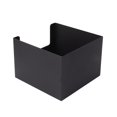 thumbnail image 4 of Caja de pañuelos de acero inoxidable, soporte cuadrado para pañuelos, dispensador de servilletas de gran apertura, estilo moderno para baño, tocador, encimera, oficina, negro, 4 of 10