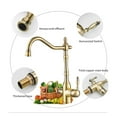 thumbnail image 3 of European-Style All-Copper Antique Faucet, Can Be Rotated Double-Handle Multi-Functional Clean Water Faucet Hot And Cold Mixed ,Versatile Features, 3 of 7