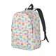 thumbnail image 1 of Disketp Cute Unicorn print Canvas Backpack Lightweight Travel Daypack Student Rucksack Laptop Backpack-Small, 1 of 5