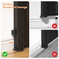 thumbnail image 4 of Retractable Baby Gate, TULILLO 42in Tall Baby Safety Gate, 59" Wide Baby Gate Dog Gate for Stair, Doorway, Auto-Lock,Black(Drill Needed), 4 of 10