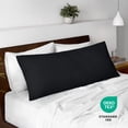 thumbnail image 3 of Bare Home Body Pillowcase - Zipper Closure - Ultra Soft - Double Brushed - Black, 3 of 7