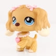 thumbnail image 3 of Mini lps shop Blond Cocker Spanie Dog #748 with Pink Accessories Girl Gift lps Collection Kids Gift Girl Play Figure, 3 of 7