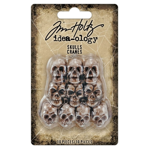 Tim Holtz Idea-ology Skulls (10 Pieces)