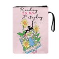 thumbnail image 2 of HELLHERO Sunflower Book Club Gifts Polyester Book Cover for Fater 11.42 x 8.66 Inch for Prayer Outdoor Study Washable, 2 of 8