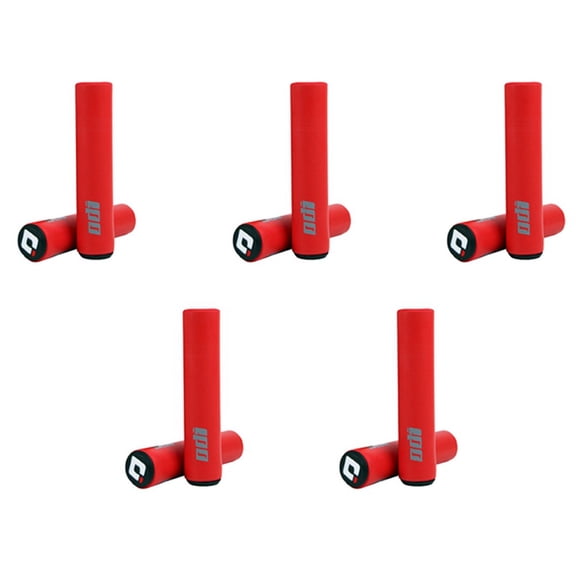 10X ODI Bicycle Grip Silicone Handlebar Grips Shock-Absorbing Soft Mountain Bicycle Grip Bike Accessories Red