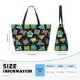 thumbnail image 3 of Rocae Geometric Dinosaur for Large Women's Waterproof Beach Bag Tote with 7 Pockets Pool Bag for Travel Gym Vacation, 3 of 6