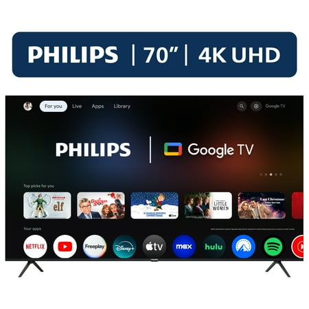 Philips 70&Quot; Class 4K Ultra Hd (2160P) Google Smart Led Television (70Pul7553/F7)