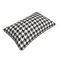 thumbnail image 3 of Balery Houndstooth Black And White Bedding Queen Pillow Cases - Envelope Closure - Soft Brushed Microfiber Fabric - Shrinkage and Fade Resistant Pillow Cases-14"x20", 3 of 9