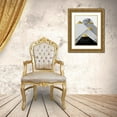 thumbnail image 3 of Urban Epiphany 12x14 Gold Ornate Wood Framed with Double Matting Museum Art Print Titled - Black Grey Gold Mountains 2, 3 of 4