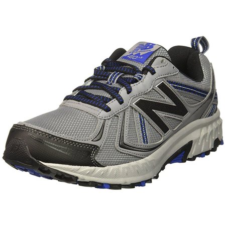 new balance men's cushioning 410v5 running shoe trail runner, steel/black, 10.5 d