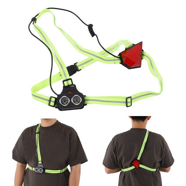 Luz De Pecho Para Correr De Noche, Luz De Pecho Resistente A La Intemperie Portátil Para Ciclismo Para Acampar Para Corredores Para Corredores Para Correr ANGGREK Otros Deportes