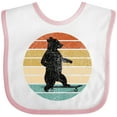 thumbnail image 3 of Inktastic Skateboard Bear Retro Sunset Boys or Girls Baby Bib, 3 of 4