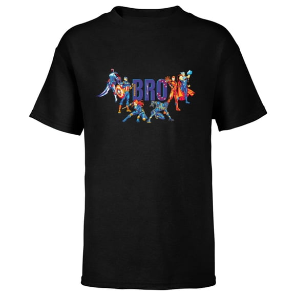 Marvel Super Heroes Spider-Man Costume Mother’s Day Gift Mom - Short Sleeve T-Shirt for Kids - Customized-Black