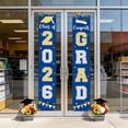 thumbnail image 4 of EGNMCR Home Decor, Room Decor 2026 Graduation Porch Banners Congrats Grad Door Decorations Class Of 2026 Hanging Signs For Graduation Party Front Door Decor 71x12in 2Pack Polyester Couplets, 4 of 6