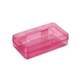 thumbnail image 2 of Estuche para lápices de plástico transparente, caja de papelería transparente, gran capacidad, organizador de suministros a presión, oficina, Almacenamiento y organización del hogar Rojo Cateissary HA070878-01, 2 of 6