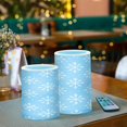 thumbnail image 3 of Yayeee Flameless Candles with Remote Flickering Battery Operated Multi Color Changing, Christmas Ornaments Pattern, 3 of 7