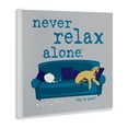thumbnail image 4 of Stupell Industries Never Relax Alone Dog Animals Painting Unframed Art Print Wall Art, 12 x 12, 4 of 8