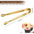 thumbnail image 4 of 12 Pieces Mini Tongs Stainless Steel Small Sugar Serving Tongs for Charcuterie Board Appetizers Dessert Serving Food Tiny Party Danish Candy(6 Inch,Silver), 4 of 7