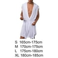 thumbnail image 3 of Minnieouse Albornoz sedoso para hombre, pijama con capucha, ropa de dormir, sin mangas, trajes de baño finos Sombreros Blanco METRO, 3 of 5