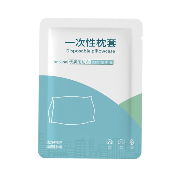 Disposable Pillowcase Travel Bedding Cover Portable Pillowcase Sets for Business Trip Pack of 2 - Comfort and Convenience