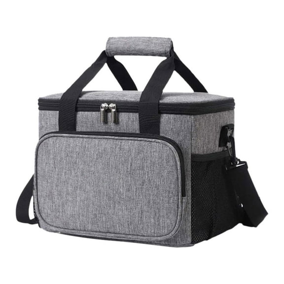 12-Can Insulated Lunch Bag for Adults - 8.5L Large Capacity Soft Cooler Tote with Leakproof Lining, for Work, Picnics & Beach - Fits Meal Prep Containers & Drink Bottles