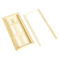 thumbnail image 1 of 1:12 Dollhouse Miniature 6 Door , Unpainted Wooden Furniture Miniatures Model, Supplies, 1 of 8
