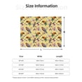 thumbnail image 5 of Fuzoiu Beautiful Bright Birds And Flowers Print Flannel Blanket,Throw Blanket,Flannel Home Decor,Fleece Bed Blankets,Cozy Soft Blanket for Bed, Sofa, Camping, and Travel-80"x60", 5 of 6