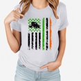 thumbnail image 1 of T-shirt de la Saint-Patrick pour Femmes, T-shirt Imprimé de la Saint-Patrick avec Col Rond et Manches Courtes, 1 of 3