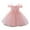 Pink, variant on Baby Girls Dresses For 0-2 Years Bow Tie Ruffle Sleeveless Baptism Flower Girl Gown For Celebrations Blue,12-18 Months