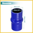 thumbnail image 3 of Universal 46mm 1.81" ID Straight Hump Coupler Silicone Hose 103mm Long Intercooler Tube Piping with T Bolt Clamp Blue Auto Replacement Parts, 3 of 5