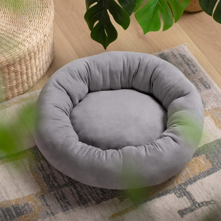 KASENTEX Dog Bed Round Dog Beds for Medium Large Dogs Donut Dog