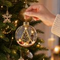 thumbnail image 4 of Glowing 3D Christmas Story Ornament, 3.9" LED Glowing Mini Winter Scene Hanging Decoration Ball, Lighted Christmas Tree Bauble, Holiday Decor for Mantel, Window, Shelf, 4 of 6