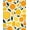 Orange, Pattern 2, variant on ODIKA 4' x 6' Machine Washable Non-Slip Area Rug, Botanical orange-slice High Traffic Rug, Orange, 183951
