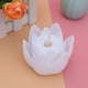 thumbnail image 3 of Vela LED sin llama con forma de loto, realista, danzante, decorativa, con pilas (blanca), 3 of 8