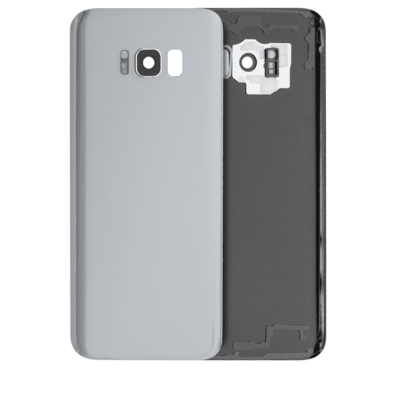 Replacement Back Cover Glass With Camera Lens Compatible For Samsung Galaxy S8 Plus (Service Pack) (Arctic Silver)